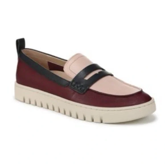 Vionic Uptown Loafer Leather Cherry Jubilee Multicolor Size 8 Packable Like New - Picture 2 of 13